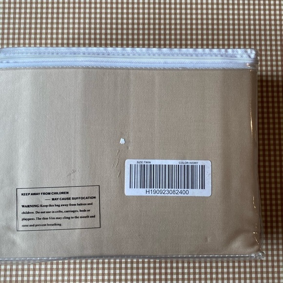 Northern Nights 100% Supima Cotton Ivory sheet set. Twin size. NWT. Unopened - Picture 9 of 14